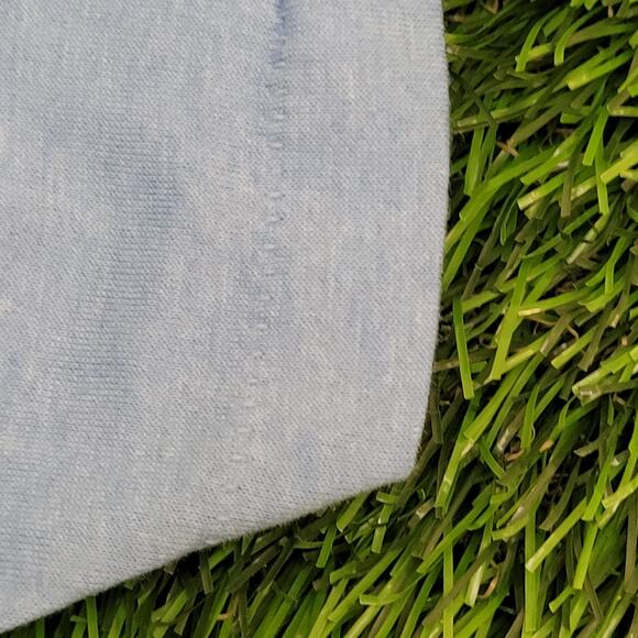 Vintage 80s Class Act Tanning Shirt Medium 20x27 Blue - Picture 12 of 15